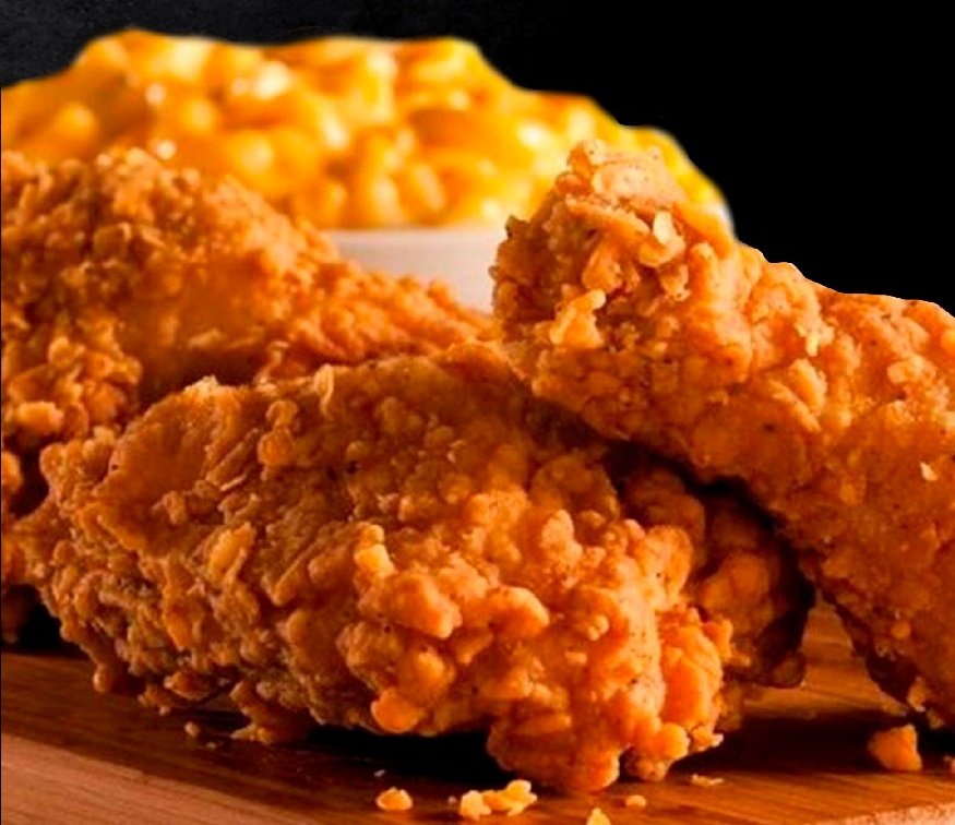 Pollo a la broaster de la carta original